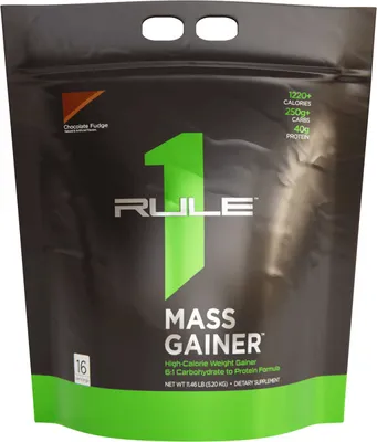 Produktbild von Rule1 R1 Mass Gainer (11,4lbs) Chocolate Fudge - Gewichtszunahme - Mit Kreatin