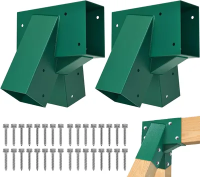 Schaukelrahmen Winkelhalterungen, 2 Stück, Stahl, 100 Grad, für Balken 143x95 mm