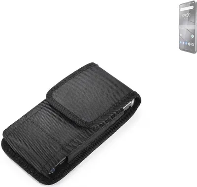 Produktbild von Holster Gürteltasche kompatibel mit Gigaset GS5 Pro SE Holster Gürtel Tasche wasserabweisend Handy Hülle Schutz Hülle Outdoor schwarz K-S-Trade