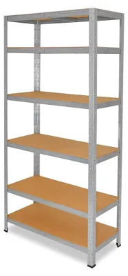 Produktbild von Schwerlastregal 200x70x50 cm verzinkt mit 6 Böden und 145 kg Tragfähigkeit pro Boden