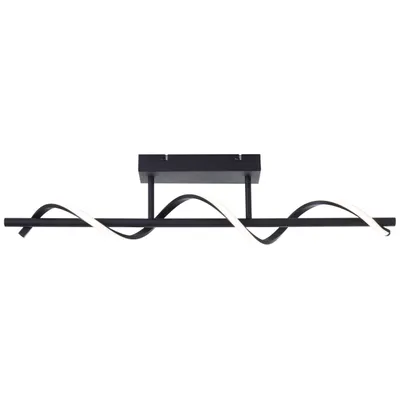 Produktbild von BRILLIANT schwarze LED Deckenleuchte EUNICE | Deckenleuchte im einzigartigen Design | 22 W 2600 Lumen 4000 Kelvin | Metall/Kunststoff