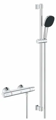 Produktbild von Grohe Precision Trend - Duschset mit Thermostat, 3 Strahlarten, Chrom