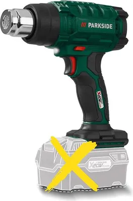 Produktbild von PARKSIDE® 20 V Akku-Heißluftgebläse »PHLGA 20-Li A1«, ohne Akku und Ladegerät