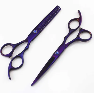 Produktbild von Professionelle Friseurschere zum Haarschneiden im Friseursalon, Gesamtlänge mit Feineinstellungs-Spannungsschraube, aus 100 % Edelstahl