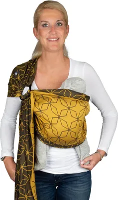 Produktbild von HOPPEDIZ Babytragetuch Ring-Sling kbA unisex RING-SLING_BIO Malmö yellow
