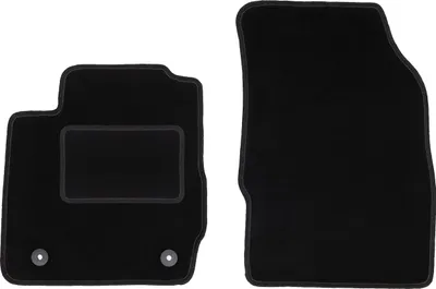 Immagine prodotto di Wielganizator tappetini auto velours anteriori adatto per Ford Fiesta MK7 (2008-2011, hatchback) neri, set 2 pz, con fissaggi