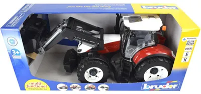 Productafbeelding van Bruder Steyr 6300 Terrus CVT met frontlader; artikelnummer 3181