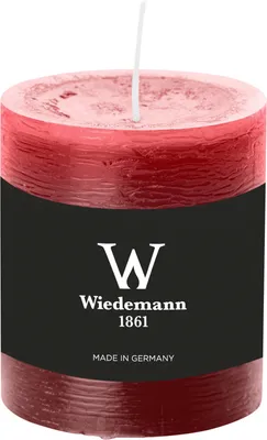 Produktbild von Wiedemann Marble Rustik Kerzen, Stumpenkerzen, Bordeaux 80 x Ø 68 mm