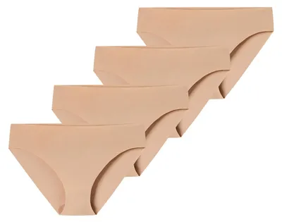 Produktbild von Schiesser Damen Slip Invisible Light 4-Pack maple - Größe 34