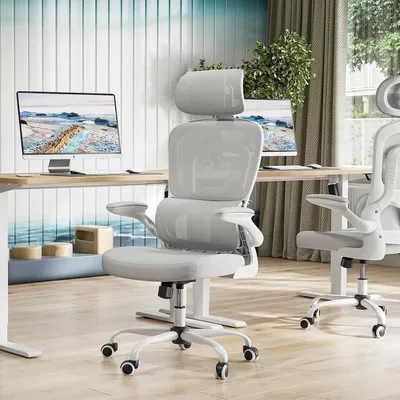 Produktbild von Ergonomischer Bürostuhl - Computerstuhl - Schreibtischstuhl - Bürostuhl - Chefstuhl - Höhenverstellbar