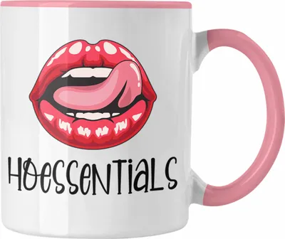 Produktbild von Trendation - Hoessentials Tasse Geschenk für Frauen Lustige Geschenkidee Spruch Geburtstag (Rosa)