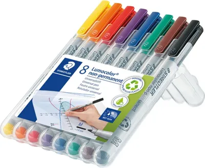 Immagine prodotto di 1 penna per pellicole Lumocolor 315 WP8, Lumocolor non permanente, 8 pezzi