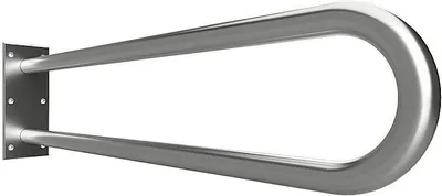Produktbild von BELP Stützgriff in U-Form Edelstahl gebürstet 100x250x829 mm, 120 kg Traglast für Bad & WC >> zum Bohren