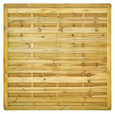 Produktbild von Ligna Gard Dichtzaun Lausanne Pro gerade 180x180 cm Holzzaun Kiefer Kesseldruckimprägniert stabiler Rahmen 44x68 mm sehr stabil