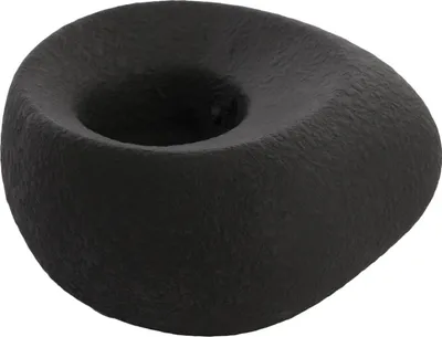 Produktbild von Windlicht - 16 x 9 cm - Schwarz - Keramik - oval
