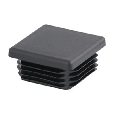 Immagine prodotto di Tappo quadrato in acciaio 20x20mm, nero - piramide - confezione da 100 pezzi