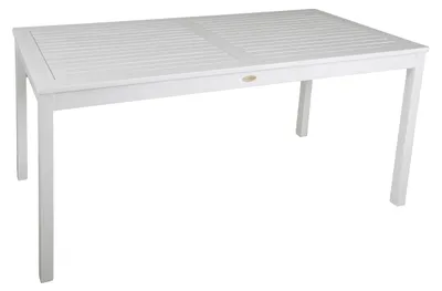 Tisch Gartentisch Malmö 165 x 80 cm Eukalyptus White washed