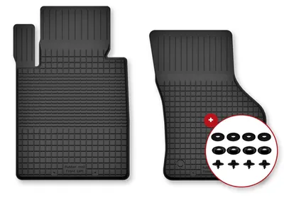 Imagen del producto de Alfombrillas de goma delanteras para Mini Countryman F60 desde 2017 (crossover) – juego de 2 piezas, , a medida – Wielganizator Semi-Universal