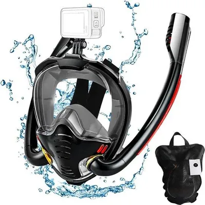 Produktbild von Schwimmschutzmaske Volgelaats Tauchbrille Set schwarz