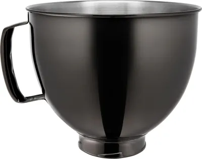 Produktbild von KitchenAid 5KSM5SSBRB, Einzelbild, Schwarz, 4,8 l, Edelstahl