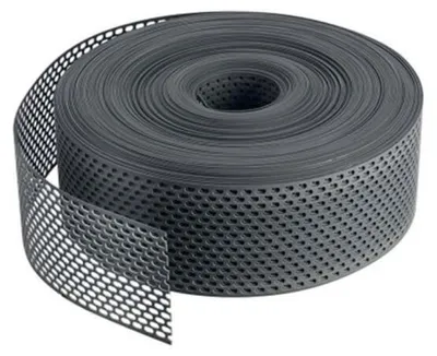 Produktbild von Lüftungsband PVC Rolle Traufgitter 100 mm x 60 m Anthrazit
