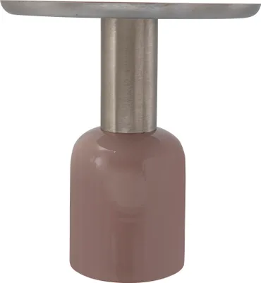 Produktbild von Beistelltisch Esmeralda Deco 700 Altrosa / Silber