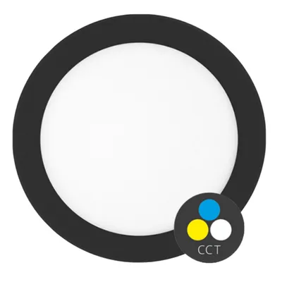 Obrázek produktu pro Ecolite Černý vestavný LED panel kulatý 300mm 25W CCT LED-WSL-CCT/25W/CR