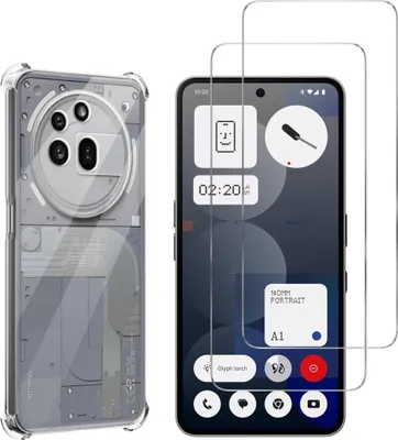 Image de Housse antichoc pour Nothing Phone 3a Pro et 2 protections d'écran en verre trempé Phonillico®