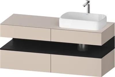 Produktbild von DURAVIT QA4766016910000 QTGO KWTU WH Ek 1400x550x600 Tp. Mt.