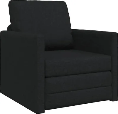Obrázok produktu pre vidaXL Rozkladacia pohovka Čierna 74 x 77 x 81 cm Látková