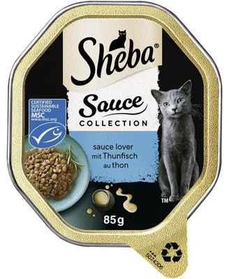 Produktbild von SHEBA® Schale Sauce Collection sauce lover mit Thunfisch 85g