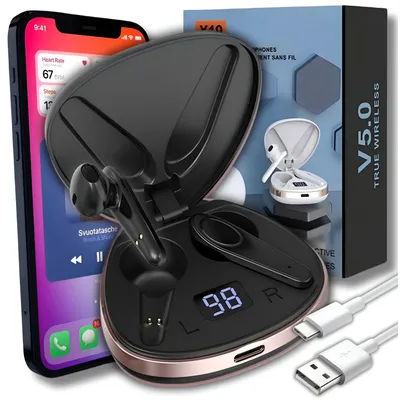 Zdjęcie produktu dla Słuchawki Bezprzewodowe Douszne Z Mikrofonem Bluetooth Sportowe Premium