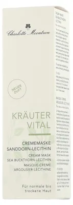 Produktbild von Charlotte Meentzen Crememaske Sanddorn-Lecithin - 30 ml