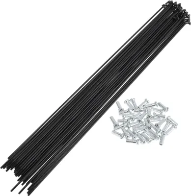 Produktbild von 36 Set 14G Fahrradspeichen 269mm Fahrradradspeichen Kohlenstoffstahl Schwarz
