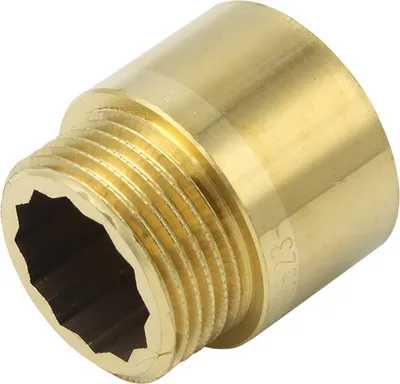 Produktbild von Messing Fitting Hahnverlängerung 1 Zoll x 25 mm DN25