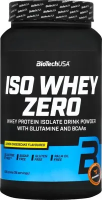 Immagine prodotto di BioTech USA Iso Whey Zero 908 g vaniglia / Isolati di siero di latte / Isolato di siero di latte di  con aggiunta di aminoacidi e BCAA
