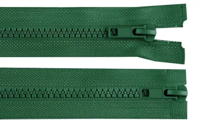 1 Reißverschluss 2-Wege 5mm 95 cm teilbar Autolock Doppelzipper tannengrün