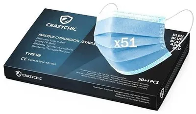 Zdjęcie produktu dla Maska chirurgiczna medyczna typ iir certyfikowana EN14683 ochrona