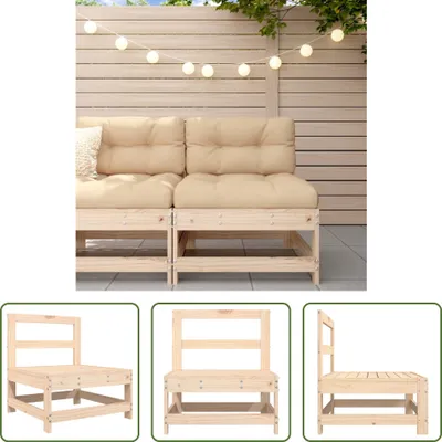Zdjęcie produktu dla The Living Store Sofa ogrodowa z litego drewna sosnowego