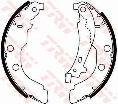 Produktbild von TRW GS8617 - OE 4241 J4 Bremsbackensatz für 406