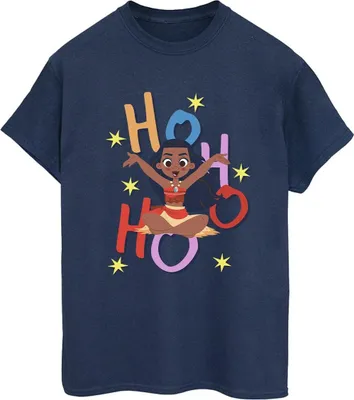 Produktbild von Moana - "Ho Ho Ho" T-Shirt für Damen BI53995 (XL) (Marineblau)