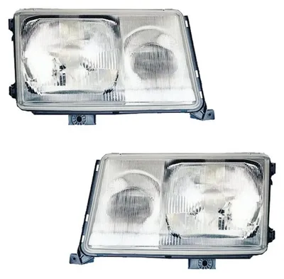 Für Mercedes W124 S124 89-93 Scheinwerfer Set Halogen Streuscheibe LINKS RECHTS in der Farbe von AD TUNING GmbH & Co. KG