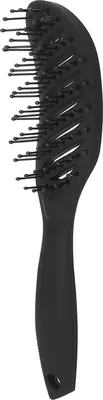 Produktbild von Meniskus-Haarkamm, Nass- und Trockenkamm, Nylon-Stylingbürste, Friseurbürste, Haarmassagebürste, Schwarz
