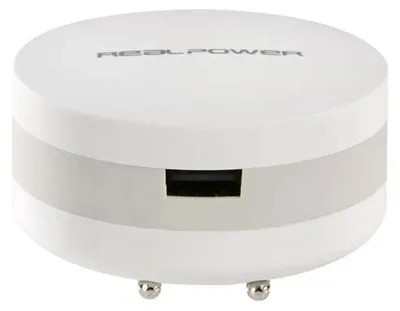 Produktbild von RealPower Powerbank PBC-1800        weiß            1.800mAh