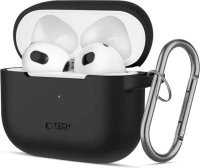 Produktbild von Tech-Protect Silikon-Haken Apple Airpods 3 Schwarz