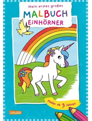 Immagine prodotto di Ausmalbilder für Kita-Kinder: Mein erstes großes Malbuch: Einhörner
