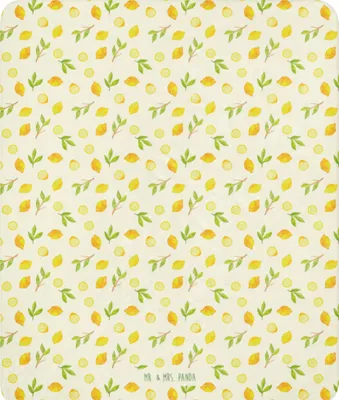 Produktbild von Mr. & Mrs. Panda Plaid Frische Zitronen 130 x 155 cm - Gelb - Geschenk, Kuscheldecke, Muster, Heimdecke, Zitrusfrüchte, Couchdecke, Wärmedecke, Tagesdecke, Zitrone