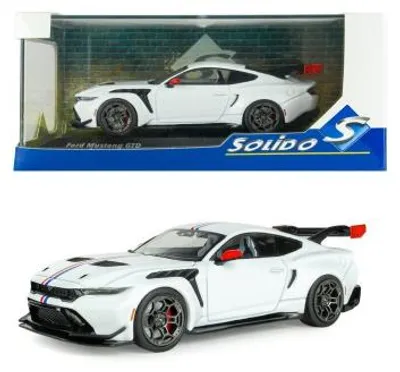 Zdjęcie produktu dla Solido 421430001, Ford Mustang GTD 2025, biały, skala 1:43
