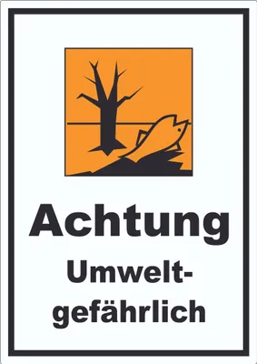 Produktbild von Aufkleber Gefahrensymbol Umweltgefährlich A5 (148x210mm)