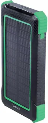 Image de V-TAC Wireless Power Bank - Chargeur solaire - Noir - 10000mAh